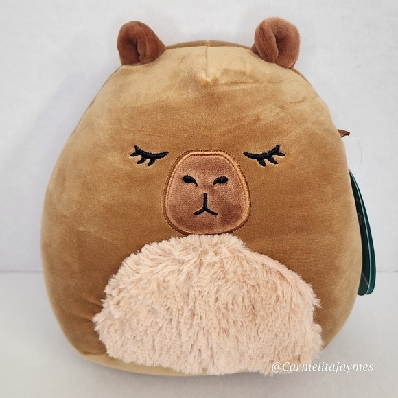 LIJJIAN 🐻 Brown 8" Capybara Original Squishmallow ☆ NWT ☆ - Picture 1 of 7
